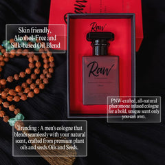 RawChemistry 1oz natural cologne bottle ideal for discreet daily wear.
