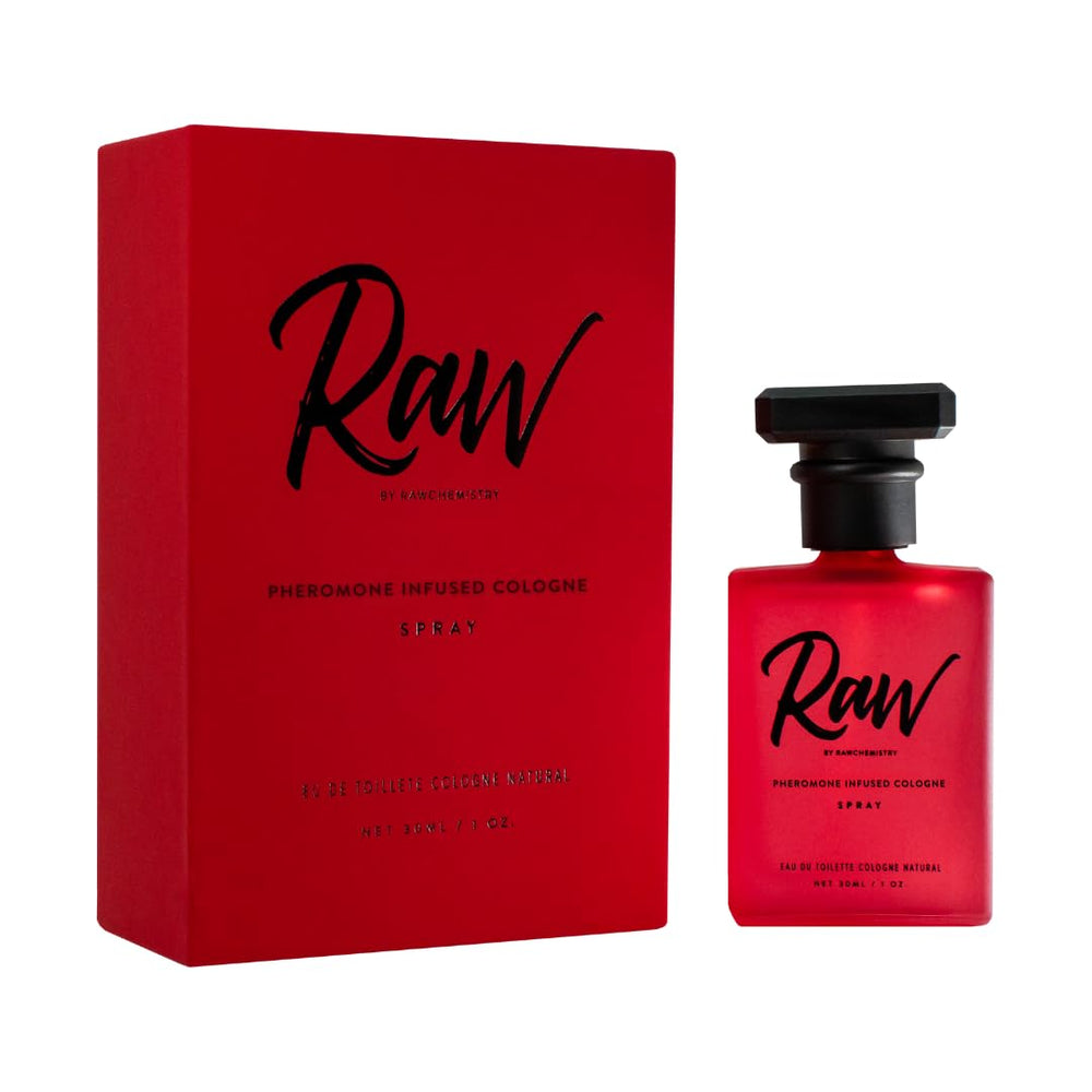 RawChemistry bottle on wood surface evokes masculine scent persona.