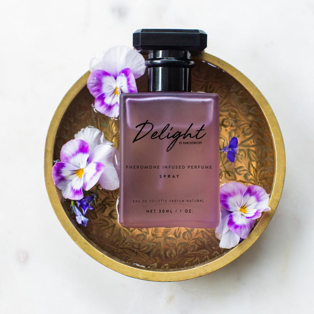 RawChemistry Delight on the wrist, versatile scent for day and night wear.