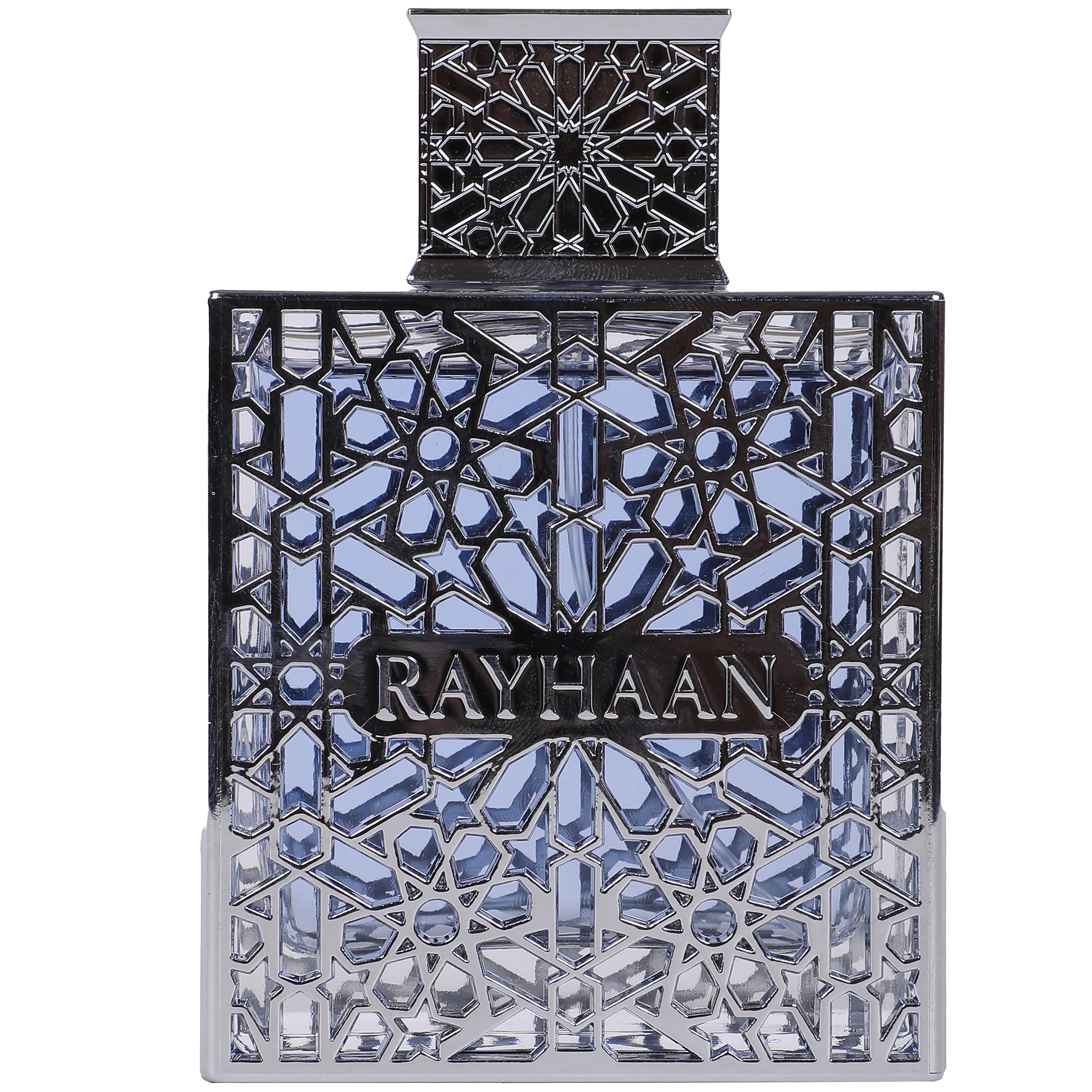 Rayhaan Aquatica front bottle on white background, gift-ready summer scent.