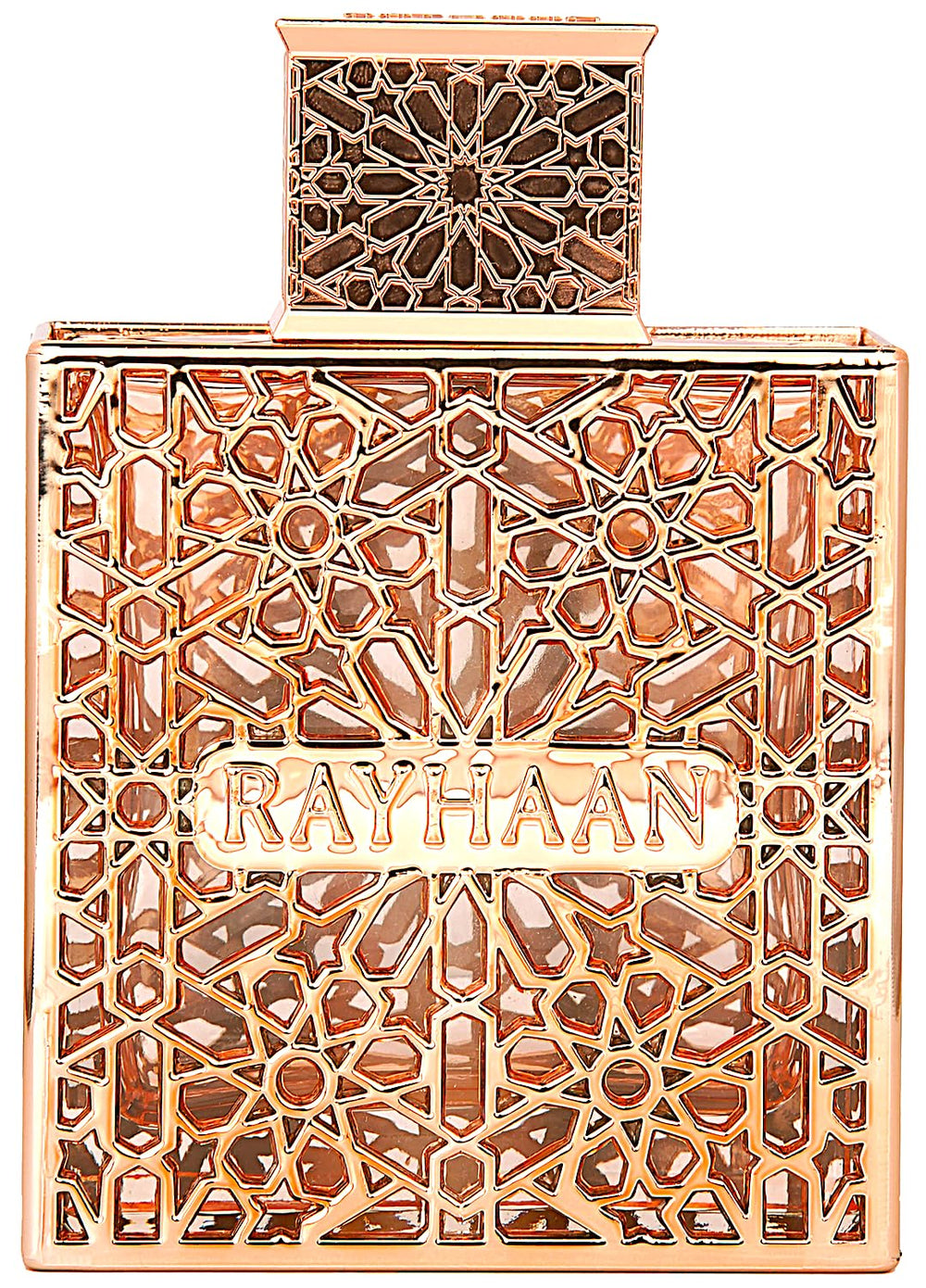 Rayhaan Divine bottle front view highlights premium design and lasting fragrance.