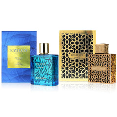 Rayhaan Pacific bottle close-up capturing fresh citrus and marine notes for confident daytime wear.