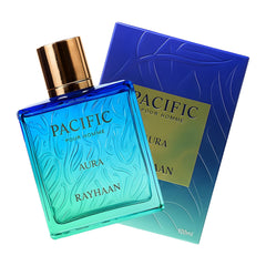 Rayhaan Pacific Aura opening notes of citrus and mint energize daytime wear.