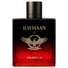Rayhaan Valhalla top notes of cognac and raspberry create a bold first impression.