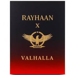 Rayhaan Valhalla base notes oakmoss and praline add warm depth.