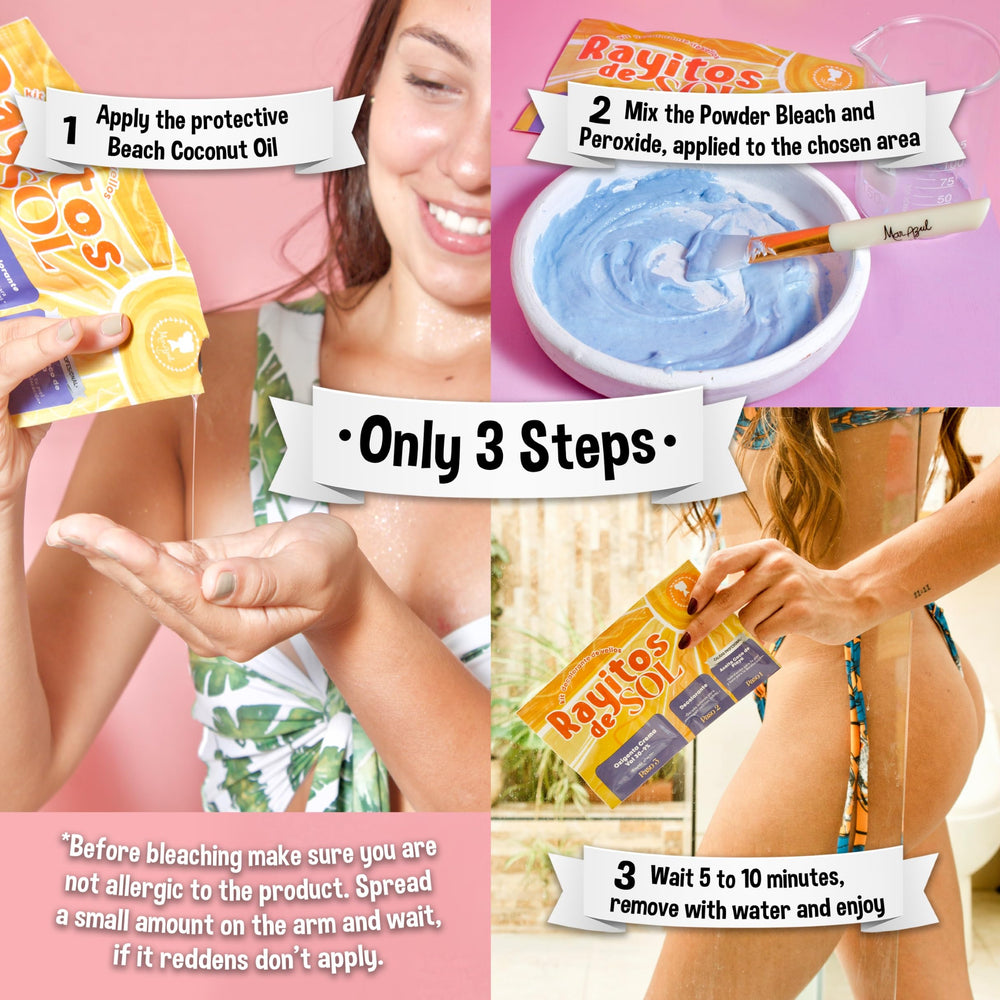 Rayitos de Sol application brush for smooth, even distribution during use.