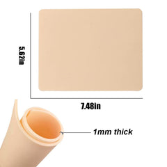 Rayyl needle compatibility on blank tattoo skin for needle tests.