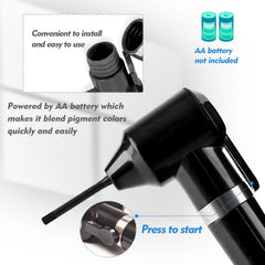 Rayyl electric pigment mixer in action for smooth, consistent color.