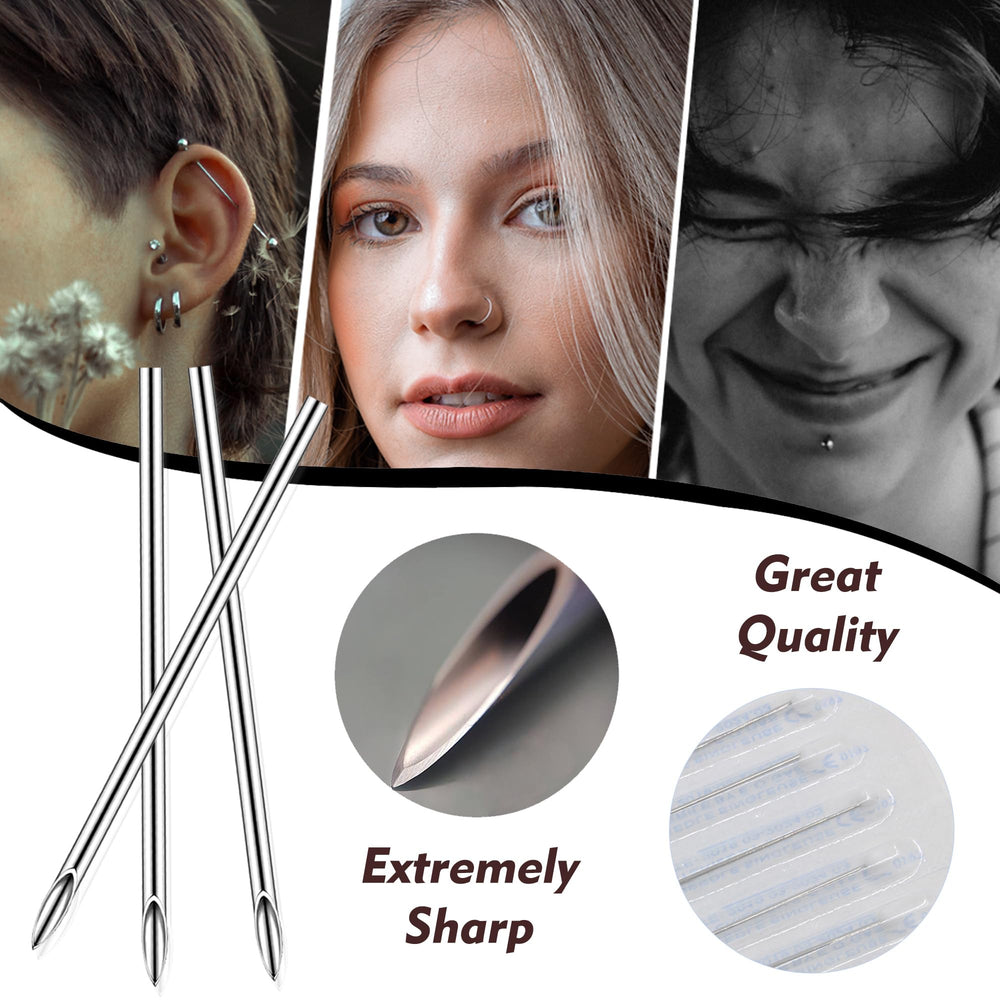 Rayyl kit de piercing con pinzas desechables para manejo higiénico