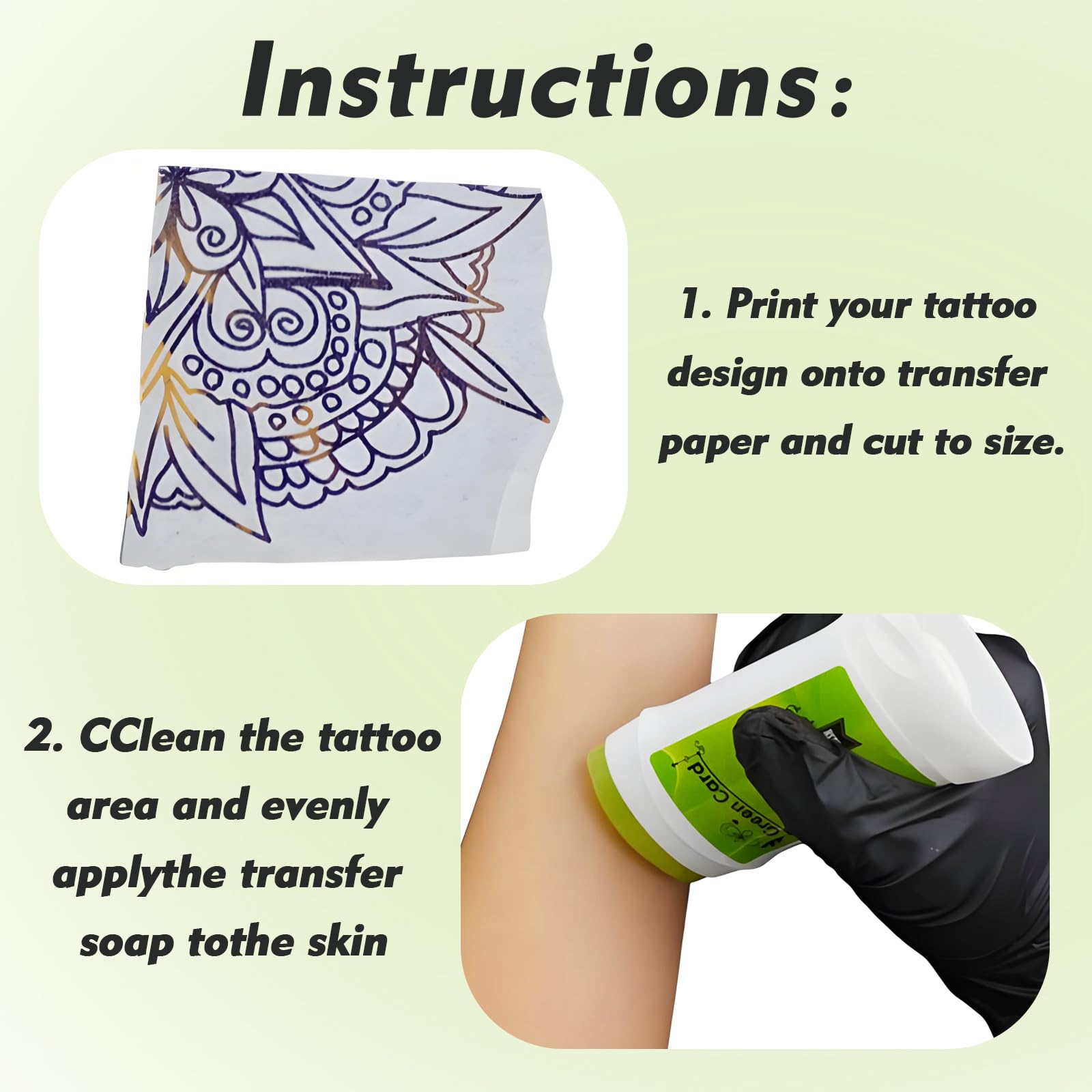 Rayyl tattoo transfer gel delivers long-lasting, vibrant outlines on skin.