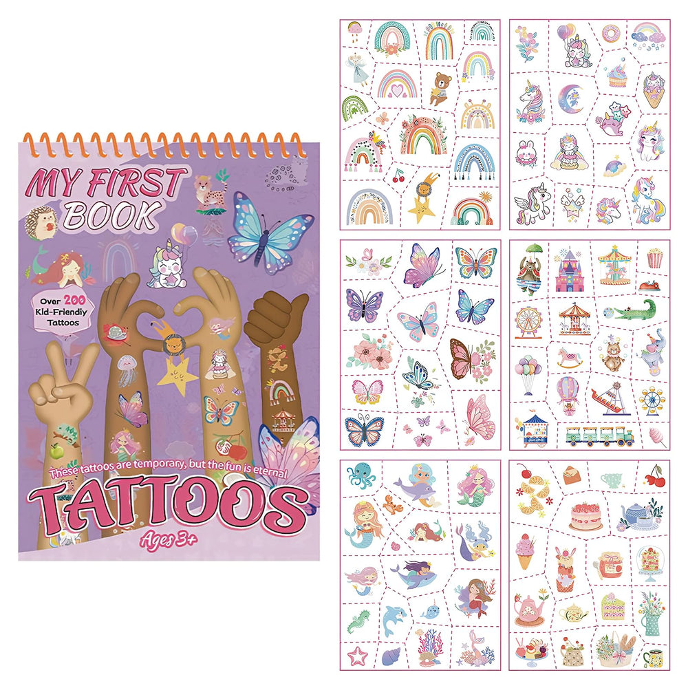 Rayzoq butterfly tattoo set for kids, colorful and playful for parties