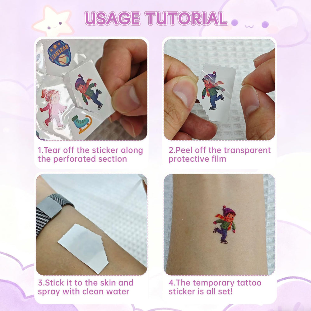 Rayzoq waterproof tattoos stay vibrant during play and water