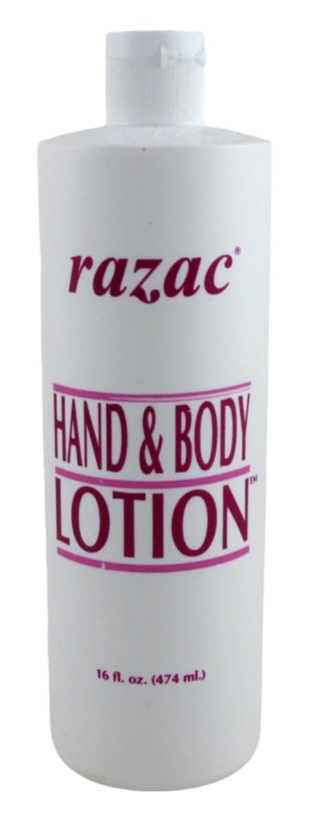 Razac Loción para Manos y Cuerpo, vista posterior, protege piel sensible durante todo el día.