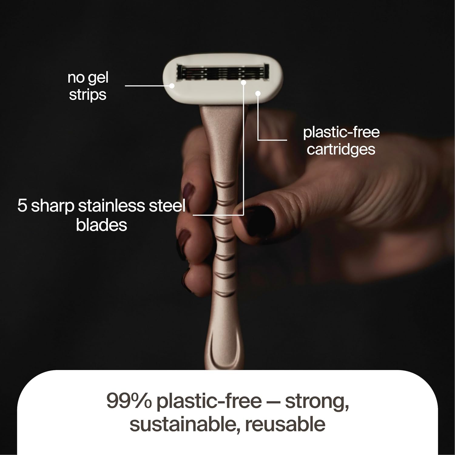 Razeco Pro precision blades made with Swedish steel for a close shave.