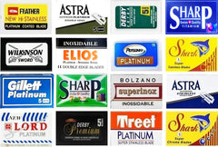 Razor Blades Club 100-sampler pack with 16 brands for versatile shaving options.
