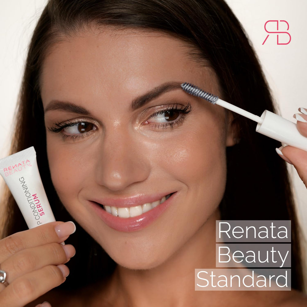 RB Renata Beauty evening routine with cream-serum on brows for daily care