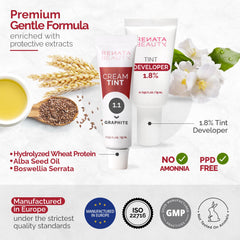 RB Renata Beauty Tint Kit cream developer supports smooth mixing.