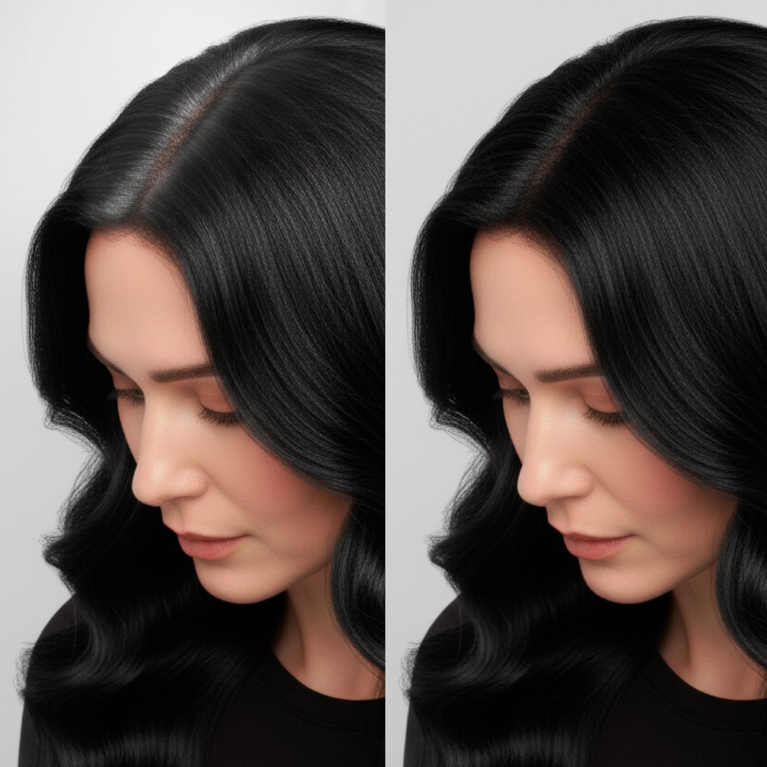 RB Renata Beauty Tint Kit gray-coverage close-up shows lasting color.