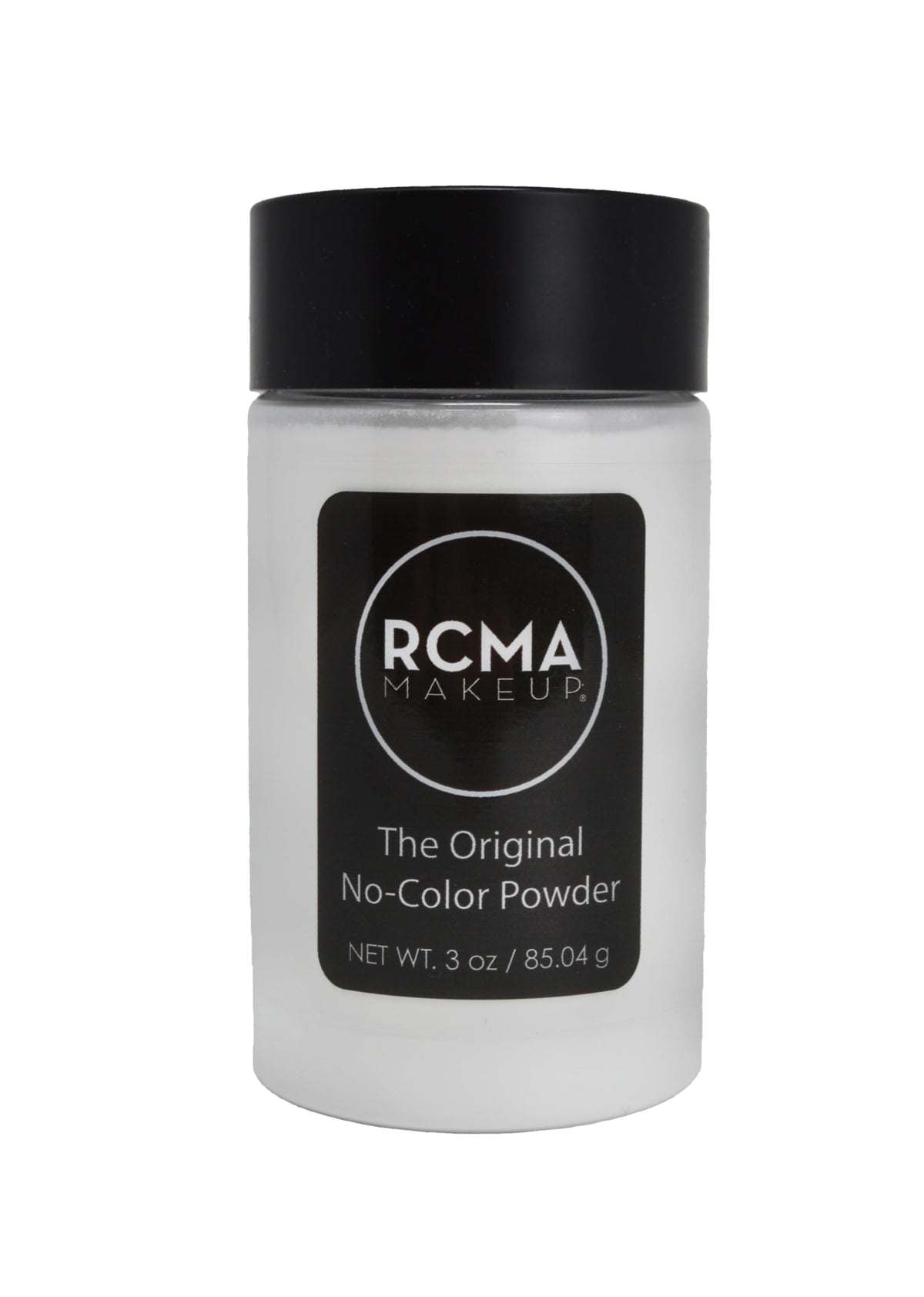 RCMA No Color Powder en aplicación facial para fijar maquillaje