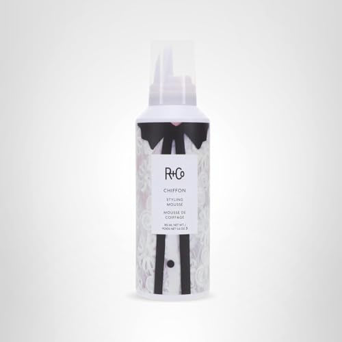 R+Co Chiffon Styling Mousse during a blow-dry for volume and control