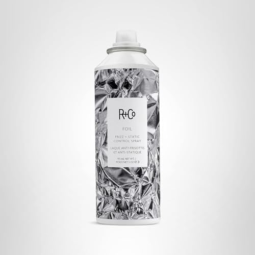 R+Co Foil Frizz + Static spray after styling reveals smooth shine.