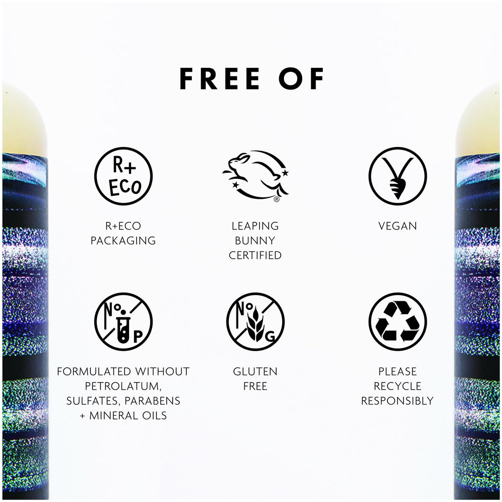 R+Co Television Perfect Hair Shampoo label highlights vegan, cruelty-free credentials