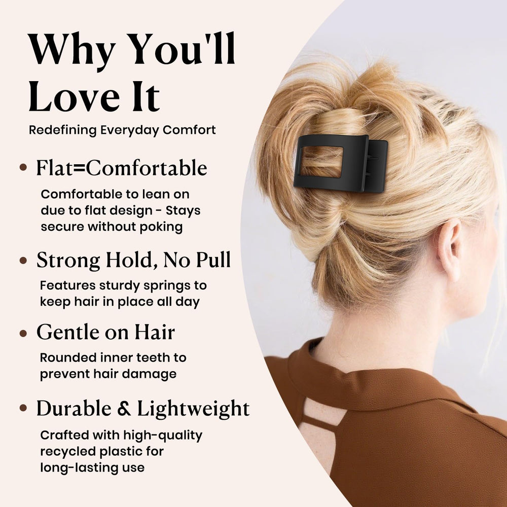 RDUQM flat clip workout hold, stays in place during activity.