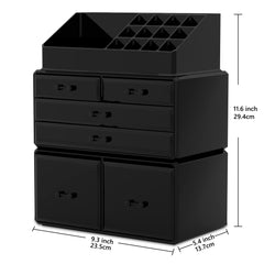 ReadAEER three-piece organizer showing interlocking design for flexible, stackable storage