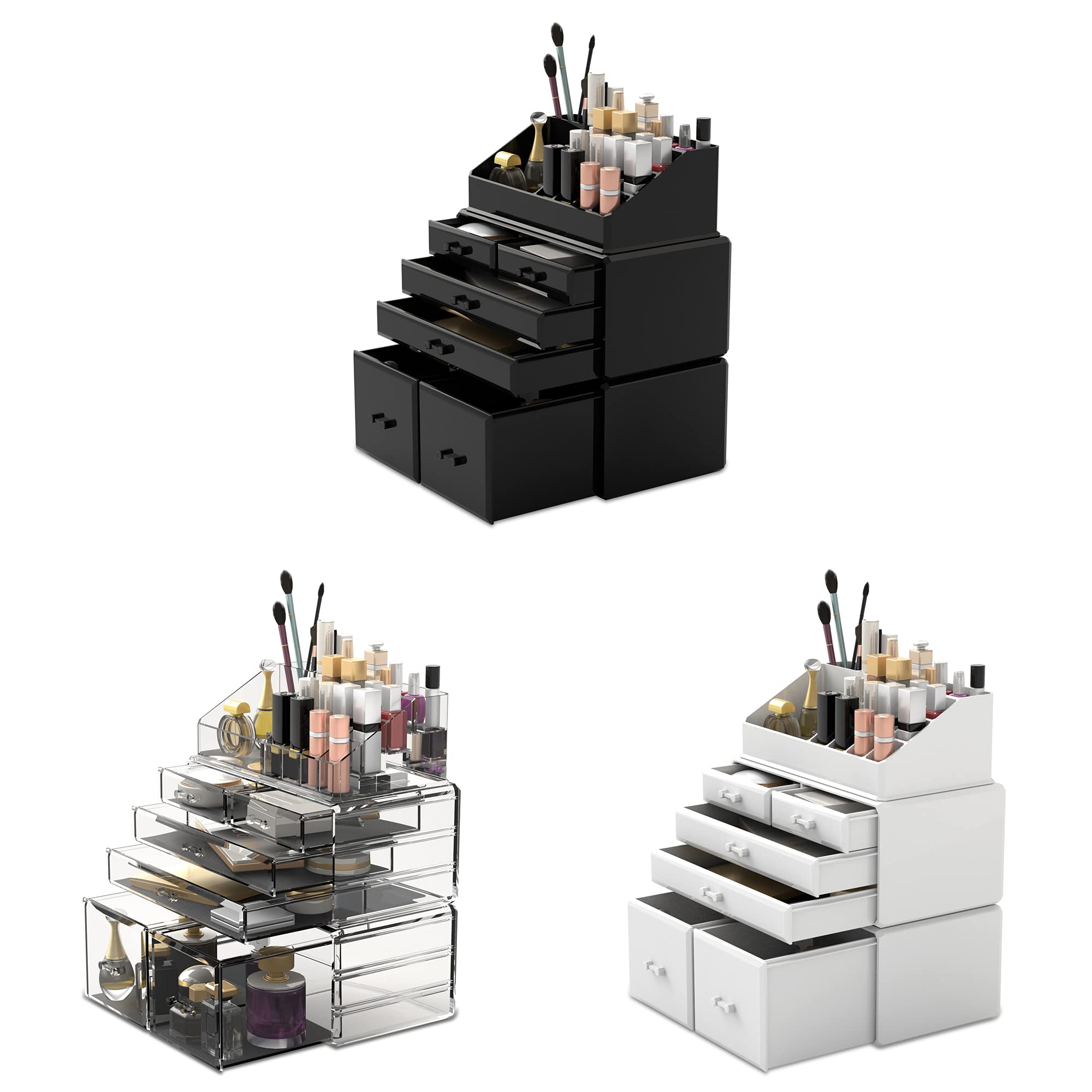 ReadAEER compact storage with two large and two small drawers