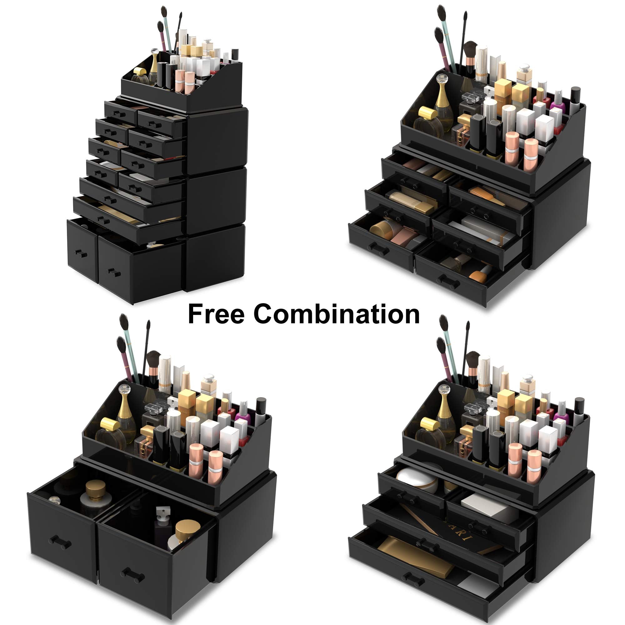 READAEER stylish black finish complements any makeup setup.