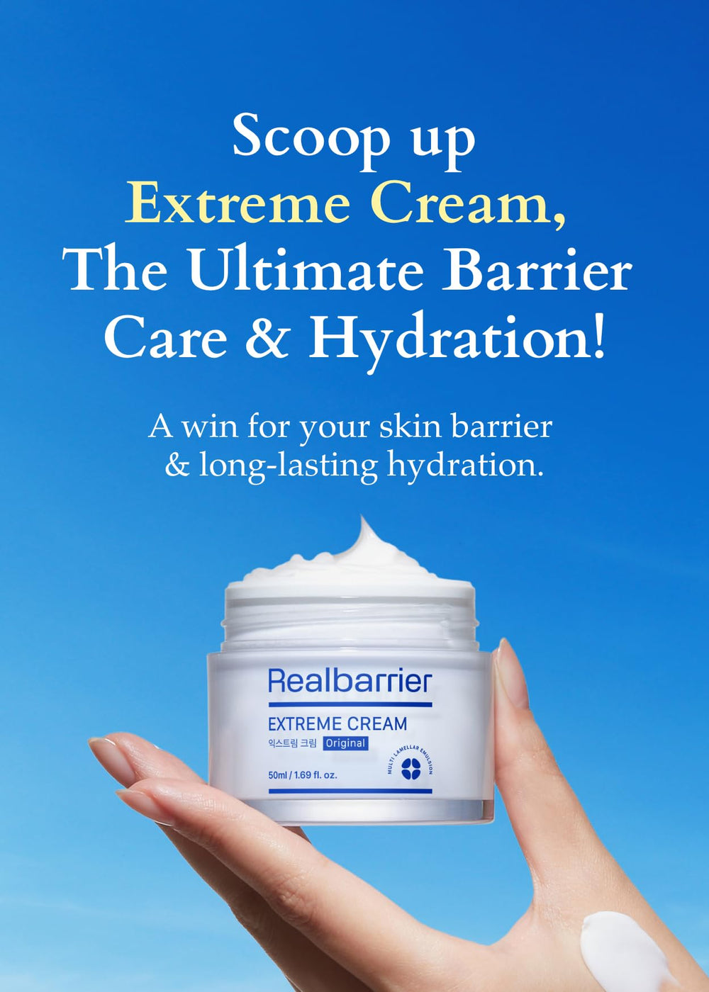 Real Barrier Extreme Cream daily skincare ritual with a soothing feel.