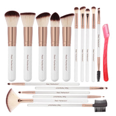 Real Perfection 16-piece makeup brush set for precise foundation application.