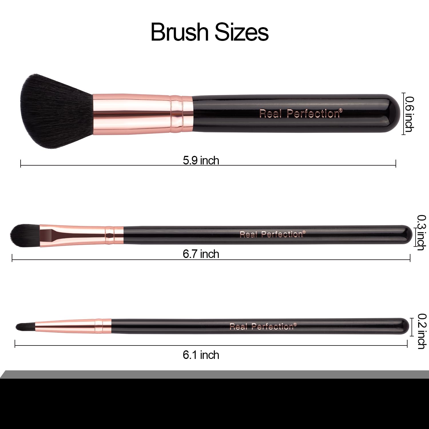 Real Perfection blush brush creates a natural flush with light, controlled strokes.