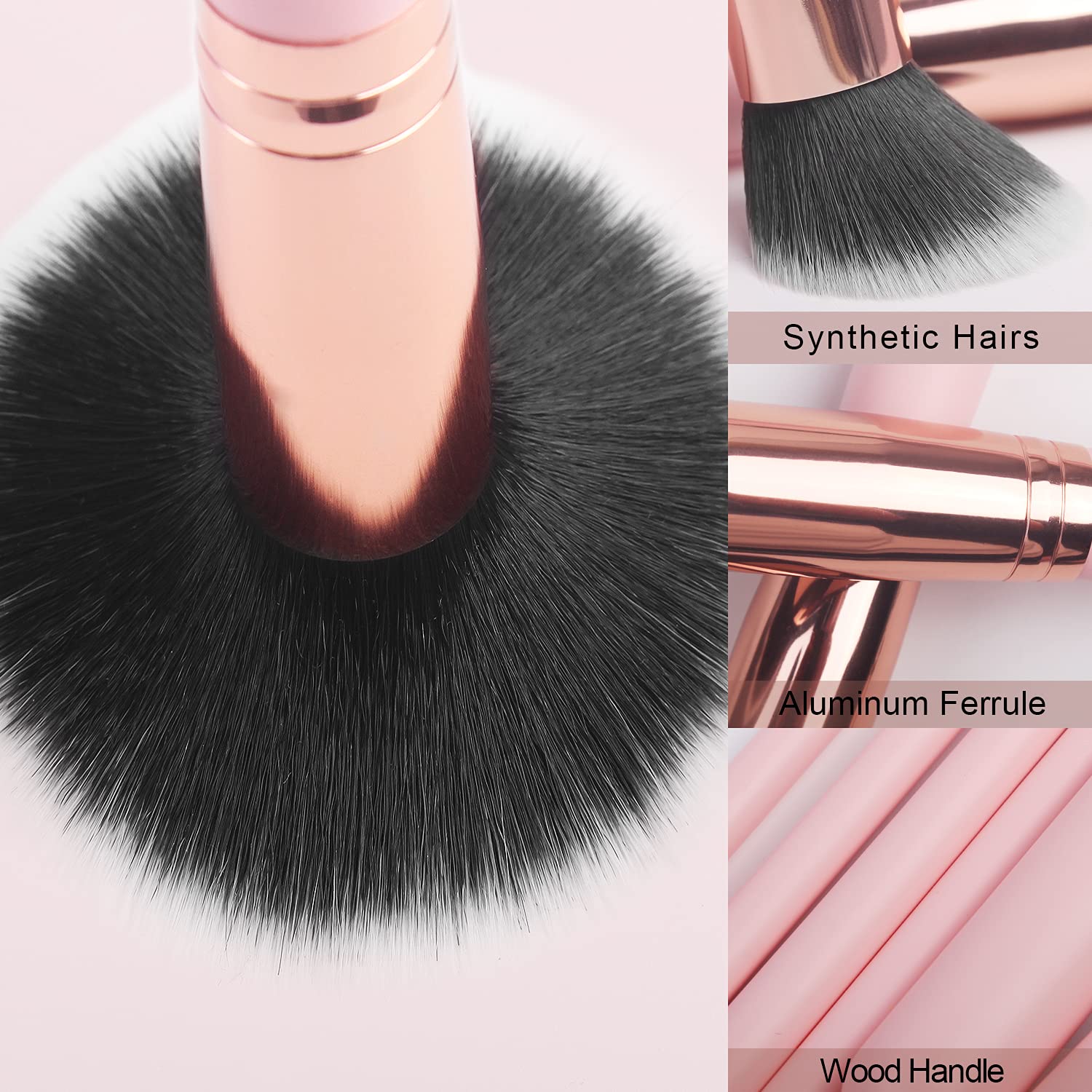 Real Perfection concealer brush in pink for smooth coverage