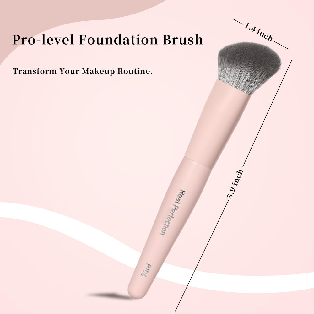 Real Perfection Contoured blending on cheek shows even tone.
