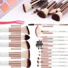 Real Perfection foundation brush with dense bristles for even coverage.