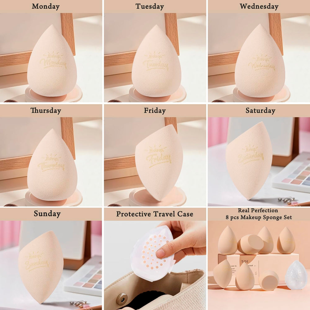 Real Perfection latex-free sponges close-up showing soft texture for smooth application.