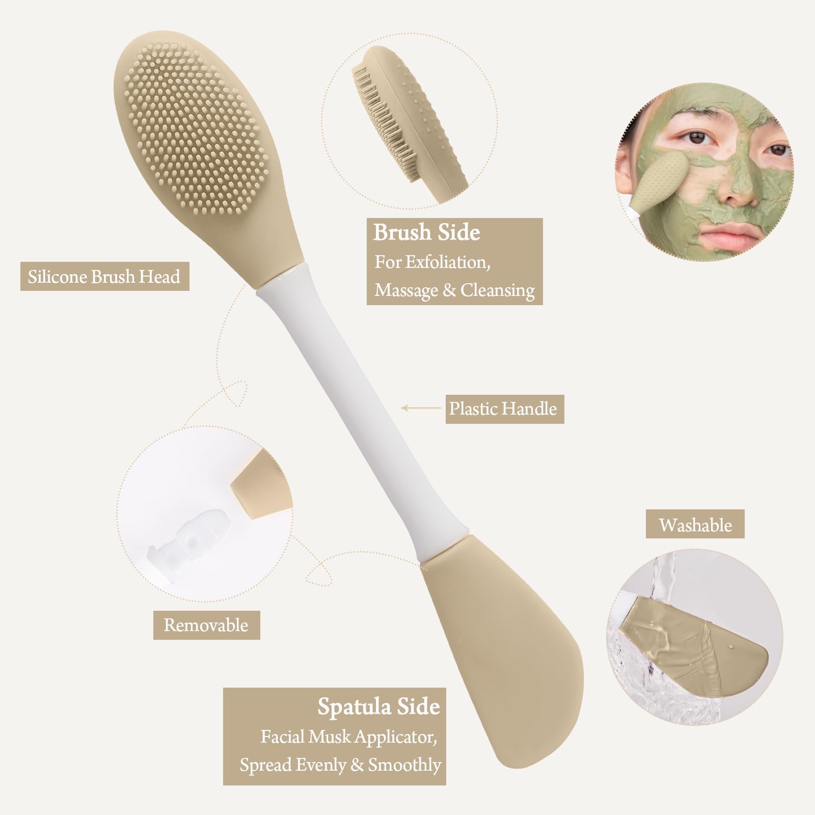 Real Perfection Non-Slip Headband keeps hair away during routine.