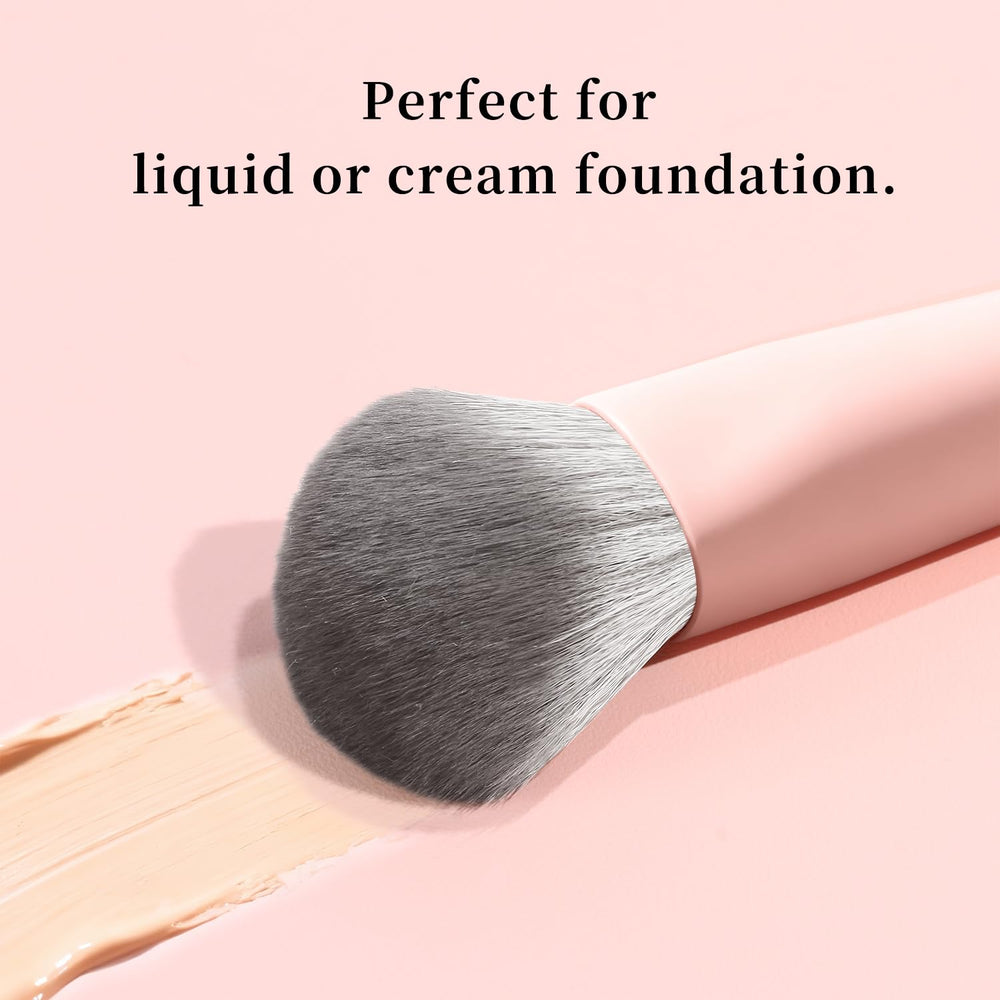 Real Perfection Brush in action delivers streak-free finish on skin.