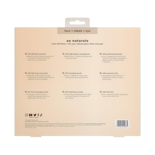 Real Techniques Au Naturale Travel-Friendly Kit supports on-the-go routines.