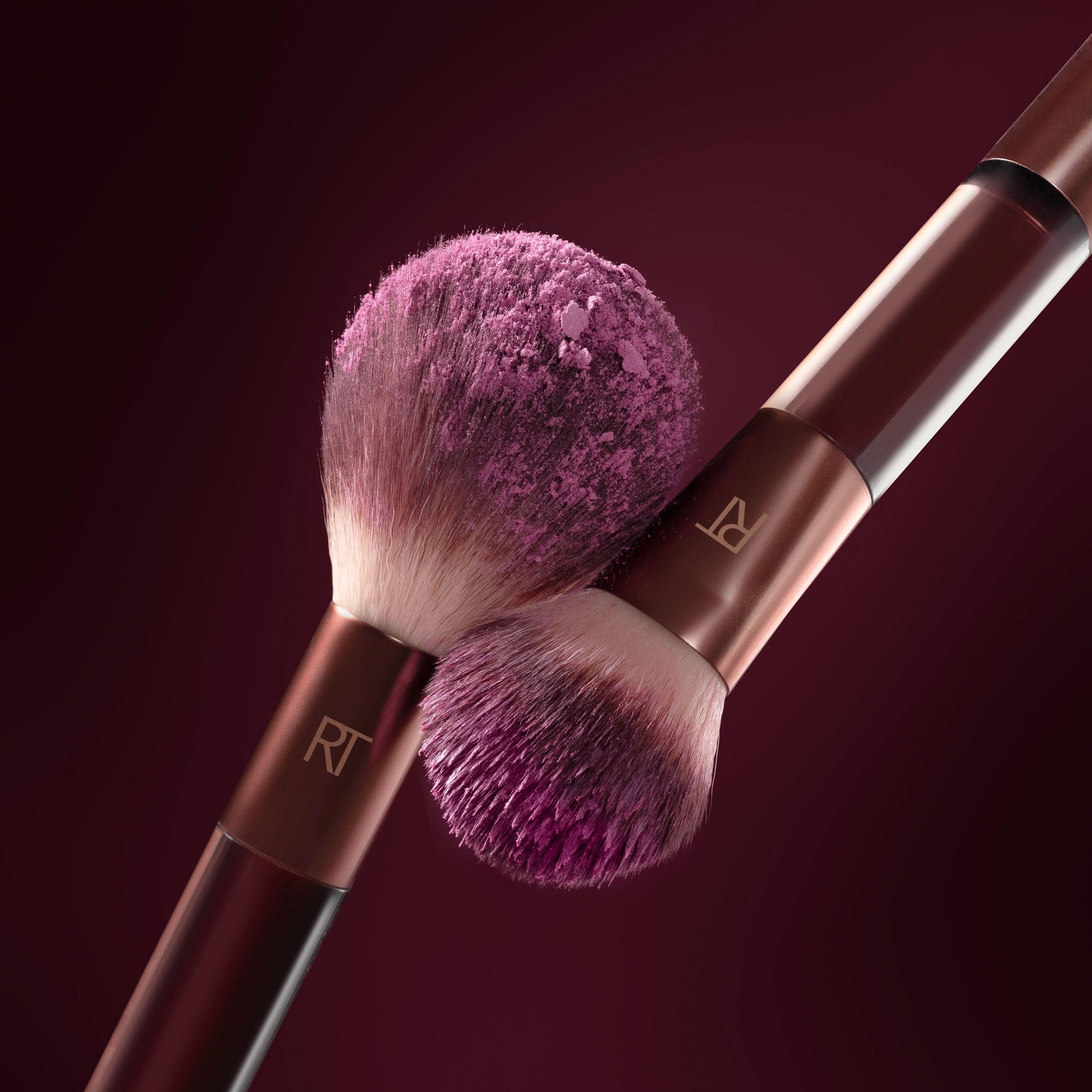 Real Techniques UltraPlush synthetic bristles feel soft and shed-free for easy blending.