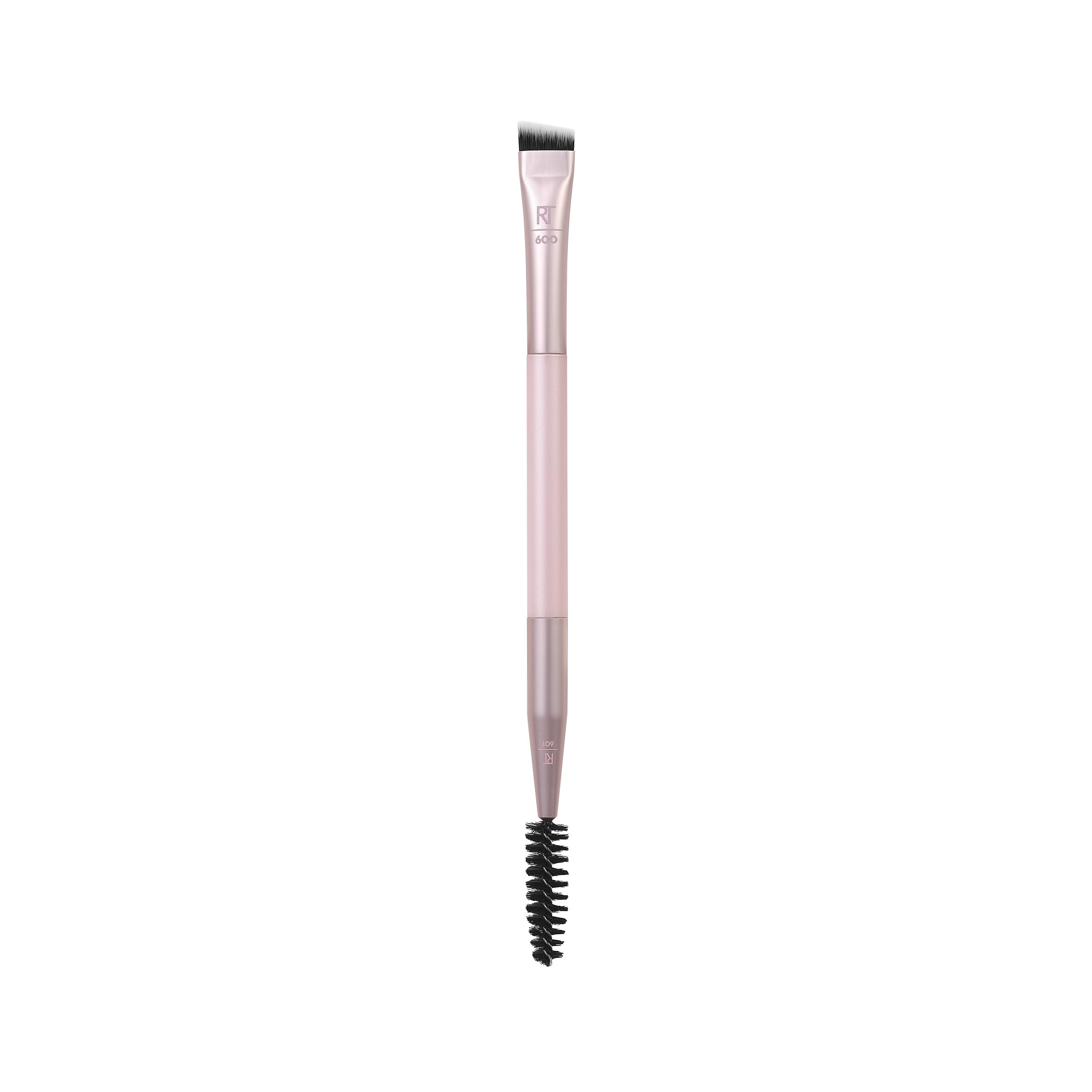 Real Techniques dual-ended brow brush with spoolie and liner for precise shaping