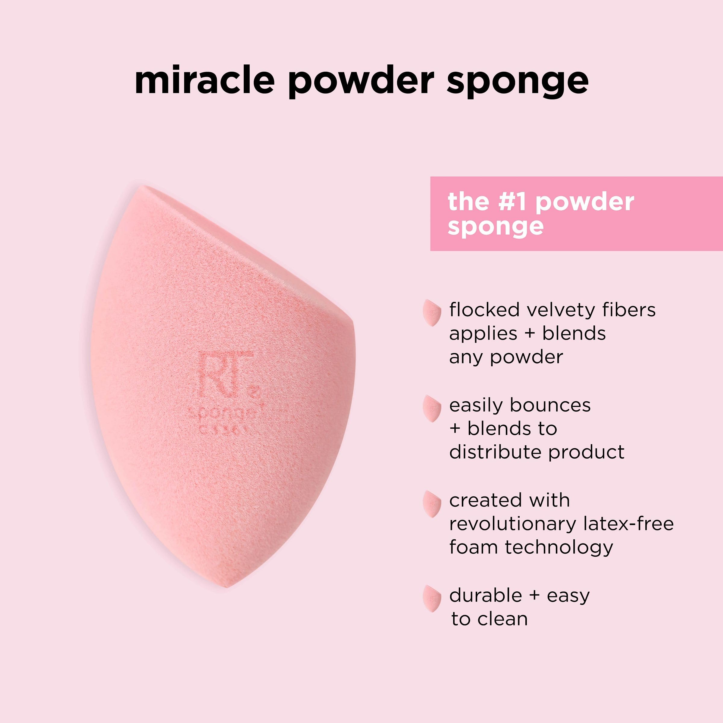 Real Techniques Iconic Blend + Set Setting powder sponge for powder products