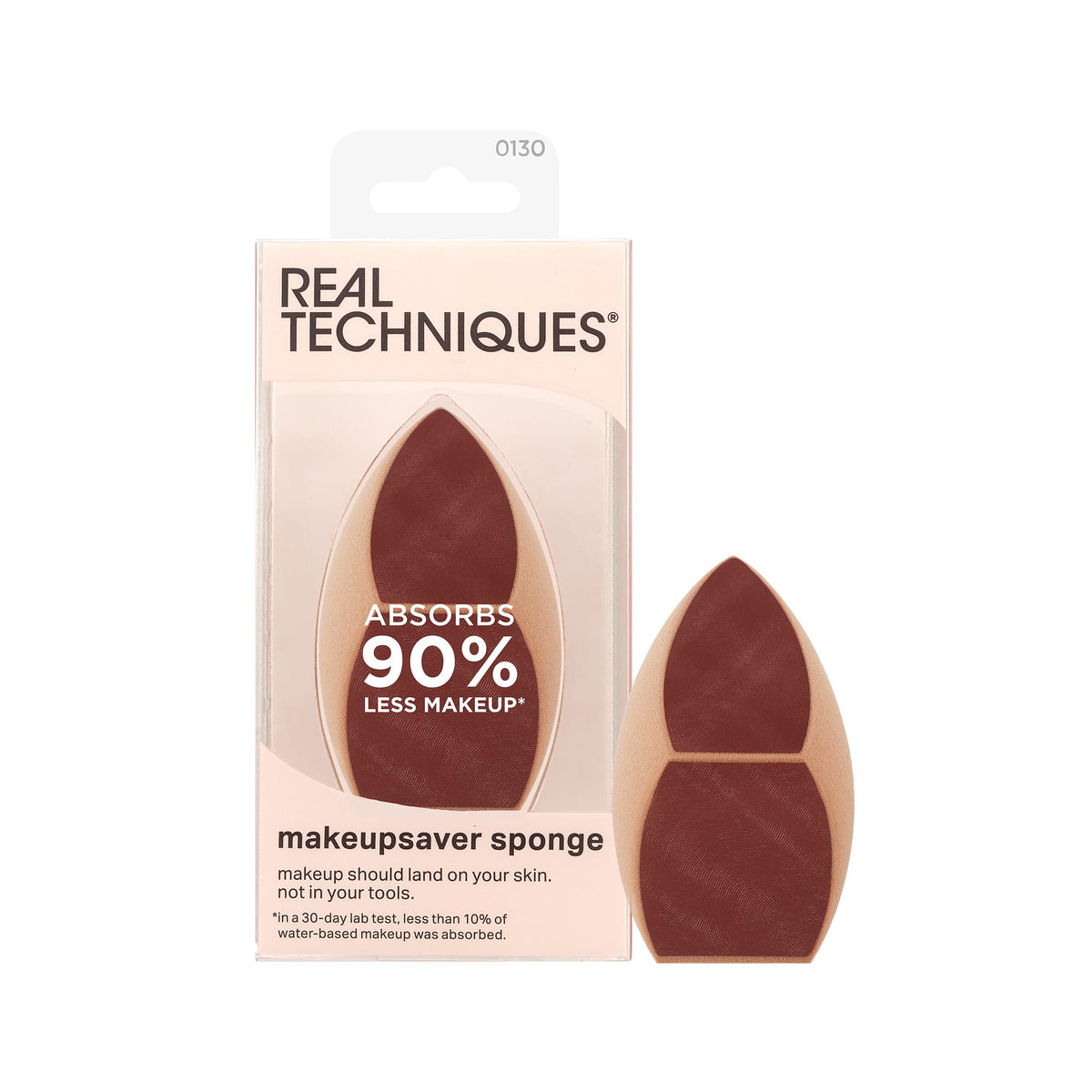 Real Techniques Makeupsaver Sponge demonstrates fingerprint technology for a natural application.