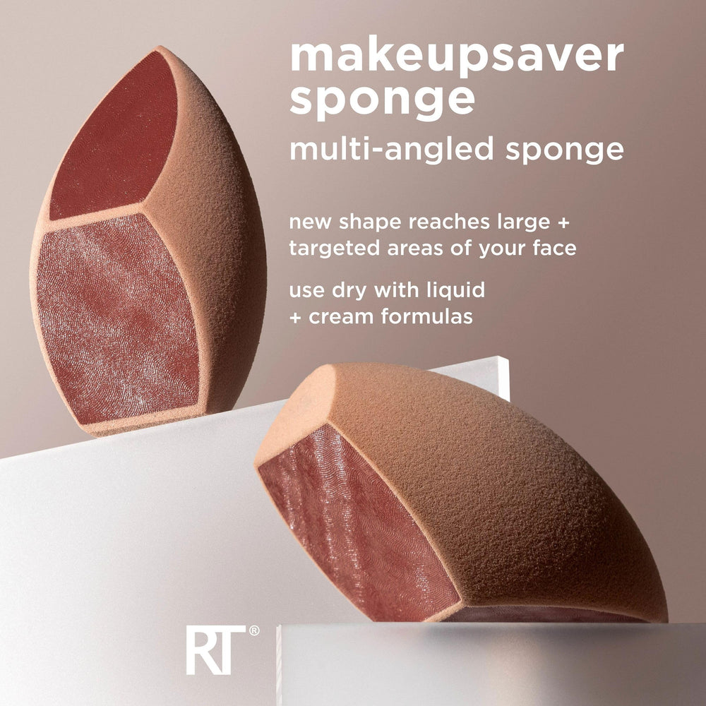 Real Techniques Makeupsaver Sponge highlights waste reduction in daily makeup routines.