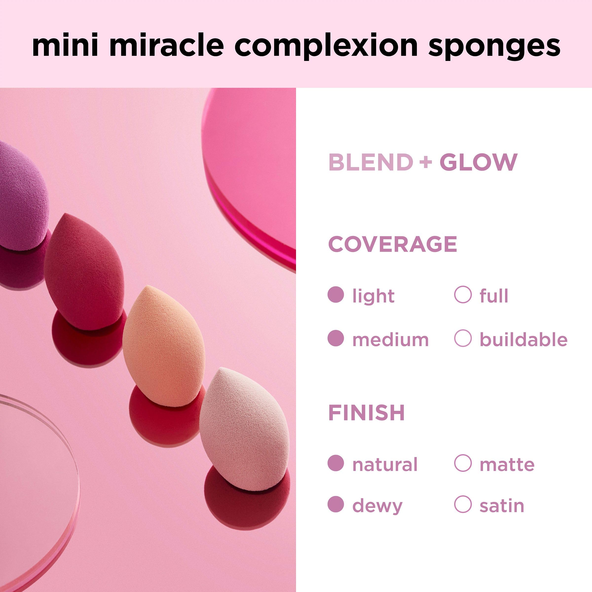 Real Techniques Mini Miracle Sponge damp for best blending results.