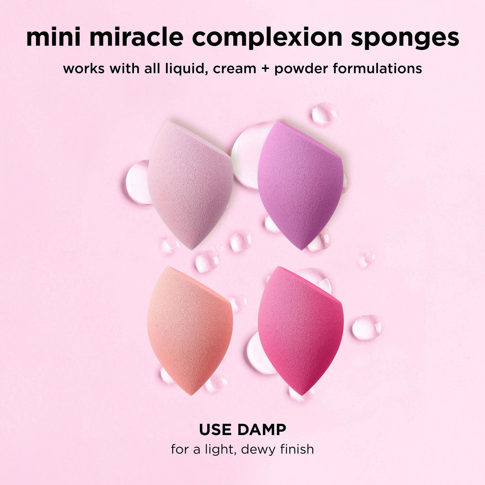 Real Techniques Mini Miracle Sponge rounded sides for blending and smoothing.