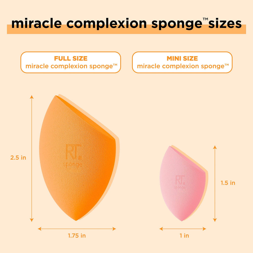 Real Techniques Mini Miracle Sponge used under the eye for precise concealing.