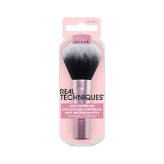 Real Techniques Mini Multitask Brush bristles close-up showing ultra-plush bristles for smooth blending