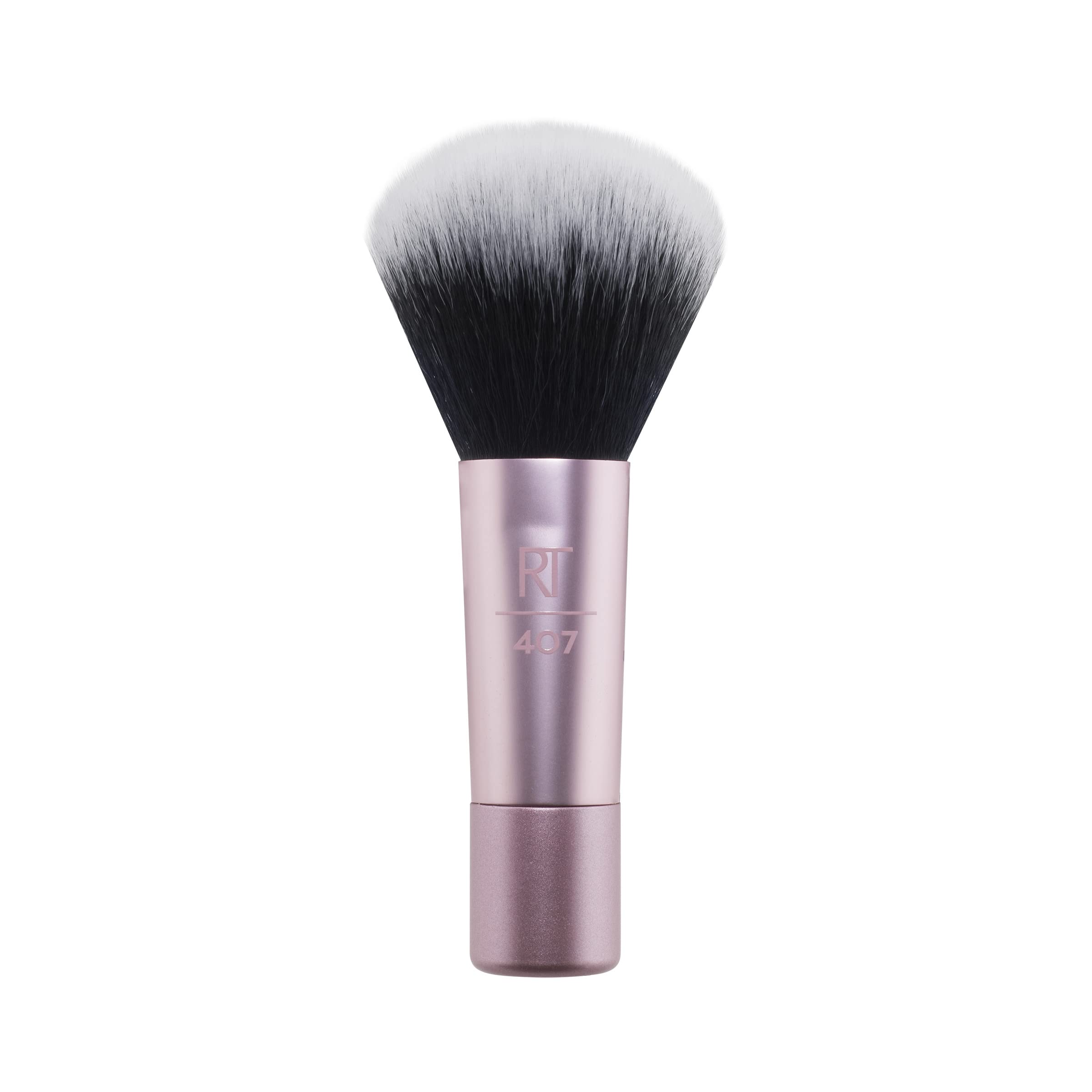 Real Techniques Mini Multitask Brush front view for precise powder application on the go